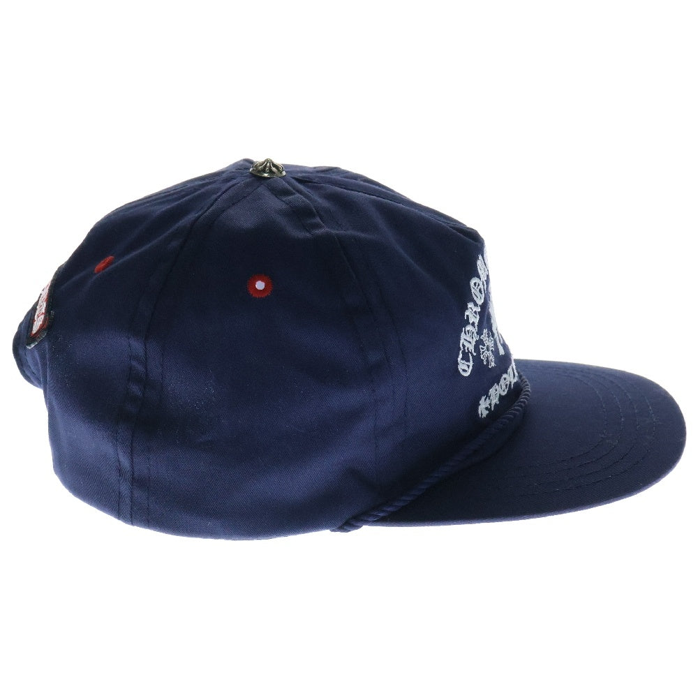 CHROME HEARTS(クロムハーツ) GAS STATION CAP セメタリークロス刺繍 ガスステーションキャップ 帽子 ネイビー