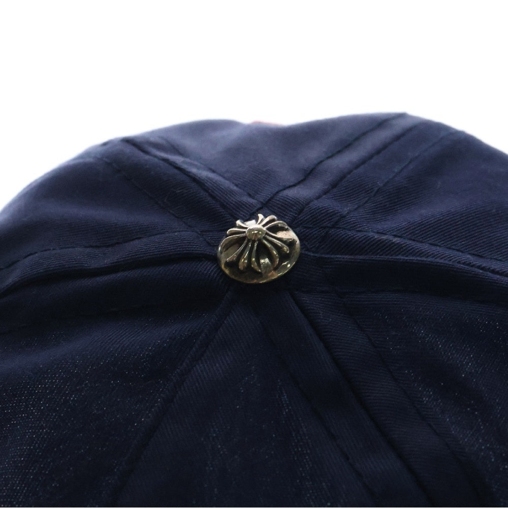 CHROME HEARTS(クロムハーツ) GAS STATION CAP セメタリークロス刺繍 ガスステーションキャップ 帽子 ネイビー