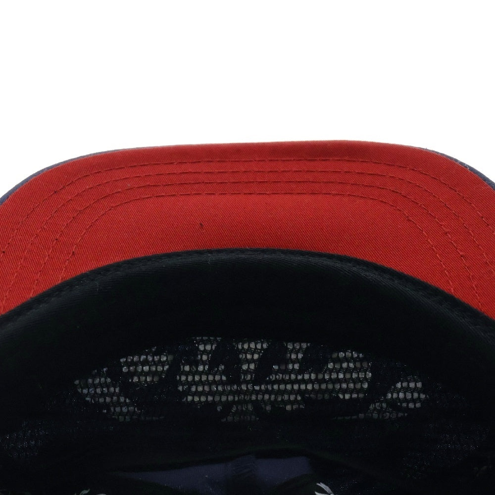 CHROME HEARTS(クロムハーツ) GAS STATION CAP セメタリークロス刺繍 ガスステーションキャップ 帽子 ネイビー