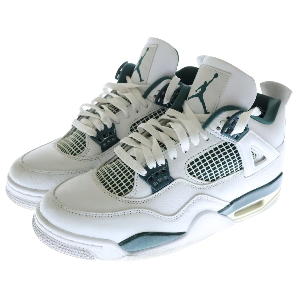 NIKE(ナイキ) AIR JORDAN 4 RETRO OXIDIZED GREEN FQ8138-103 エアジョーダン4 レトロ オキシダイズドグリーン ハイカットスニーカー ホワイト/グリーン US8.5/26.5cm