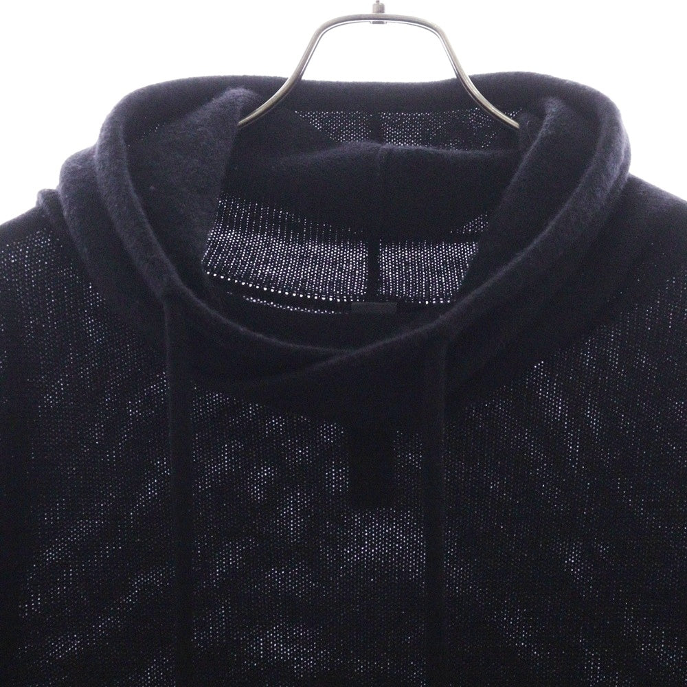 CHROME HEARTS(クロムハーツ) Y NOTカシミヤ クロスパッチ ロングパーカー ブラック