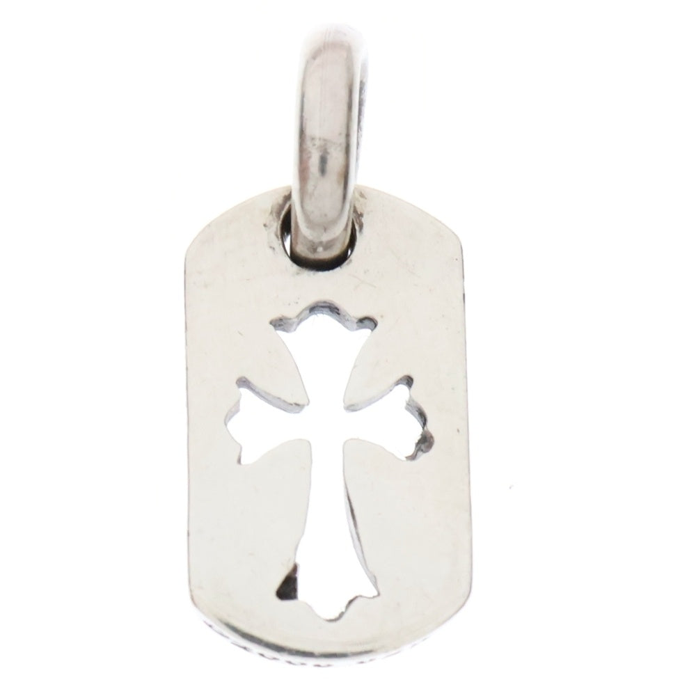 CHROME HEARTS(クロムハーツ) DT TNY CO CRS タイニーカットアウトクロスドッグタグ チャーム ペンダントトップ シルバー BCA252