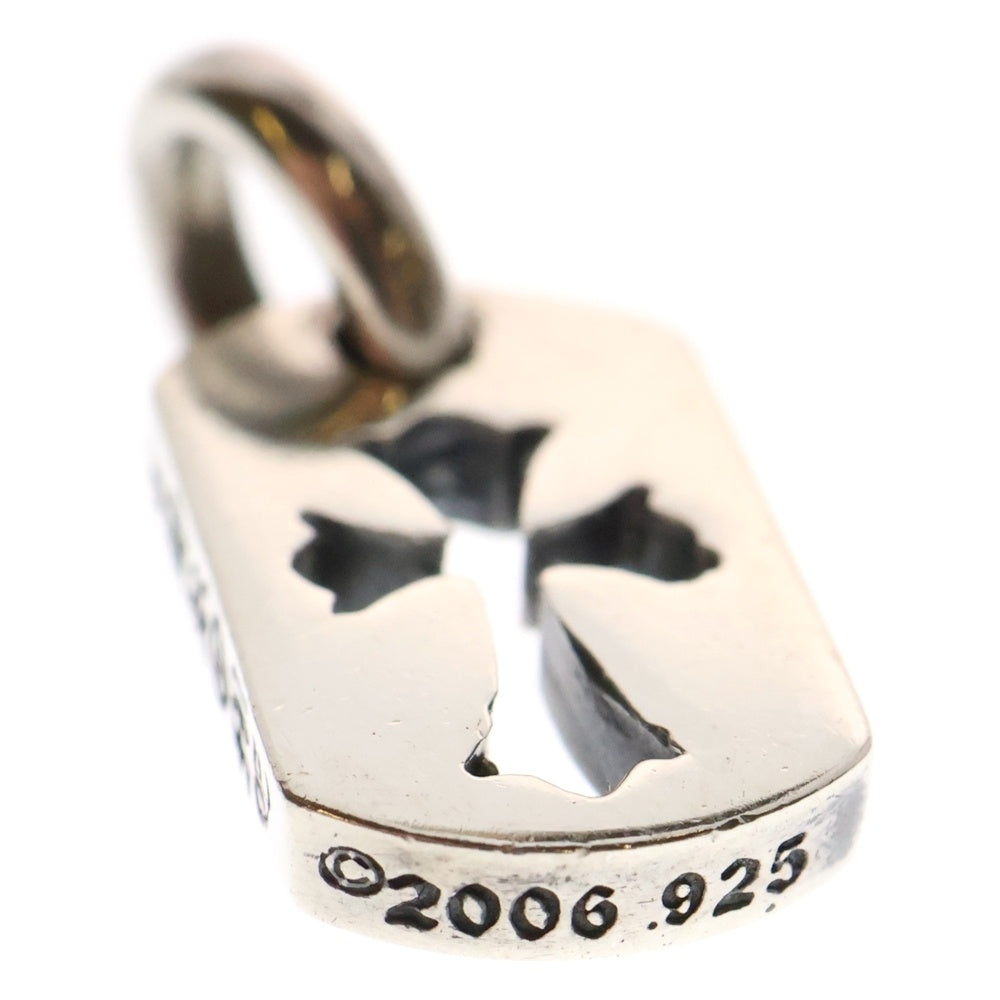 CHROME HEARTS(クロムハーツ) DT TNY CO CRS タイニーカットアウトクロスドッグタグ チャーム ペンダントトップ シルバー BCA252