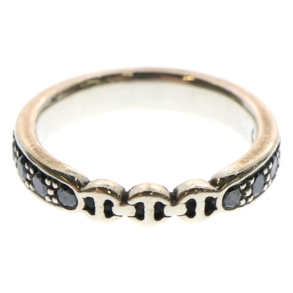 HOORSENBUHS(ホーセンブース) AMERICANA WITH DIAMONDS TRI-LINKブラックダイヤモンド リング シルバー