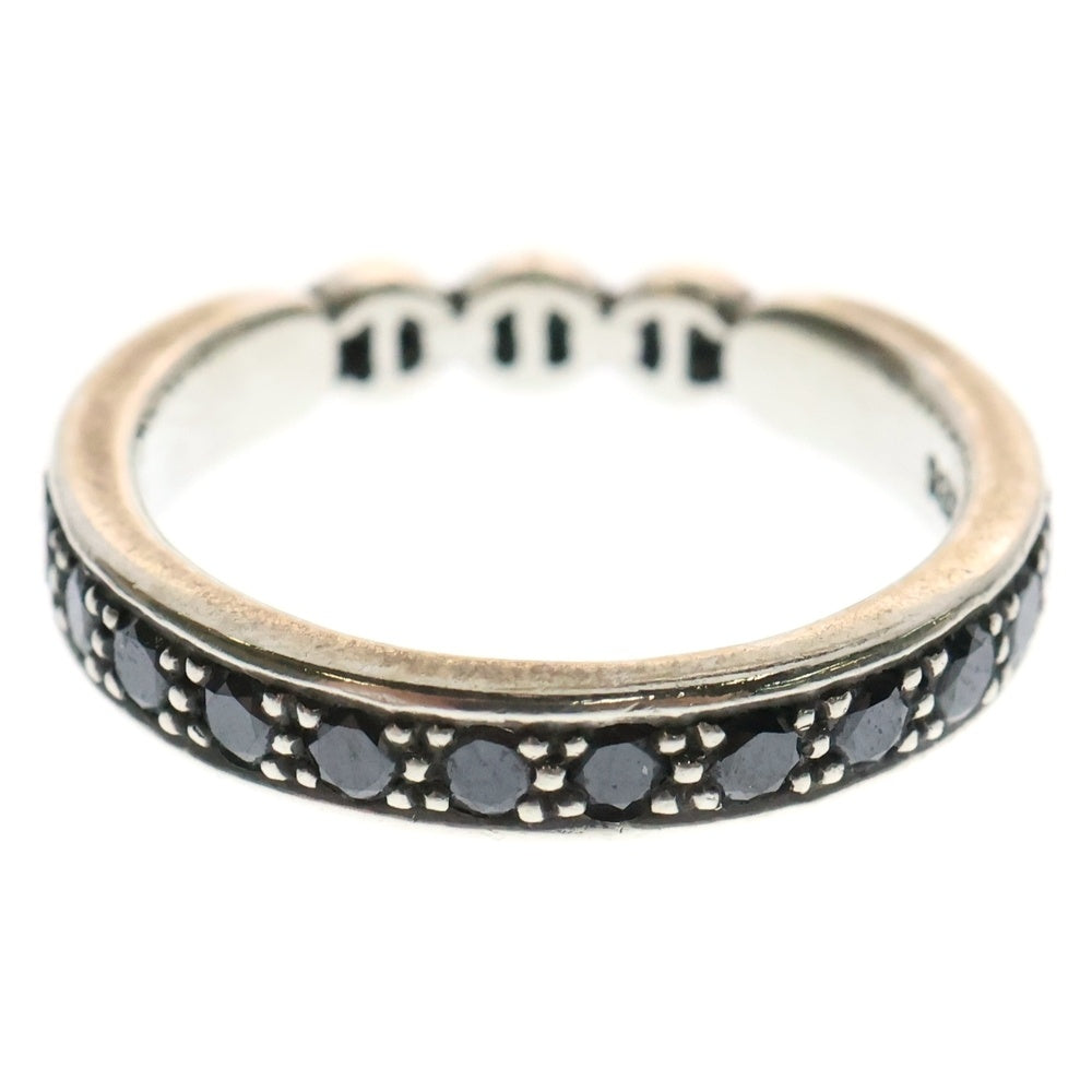 HOORSENBUHS(ホーセンブース) AMERICANA WITH DIAMONDS TRI-LINKブラックダイヤモンド リング シルバー