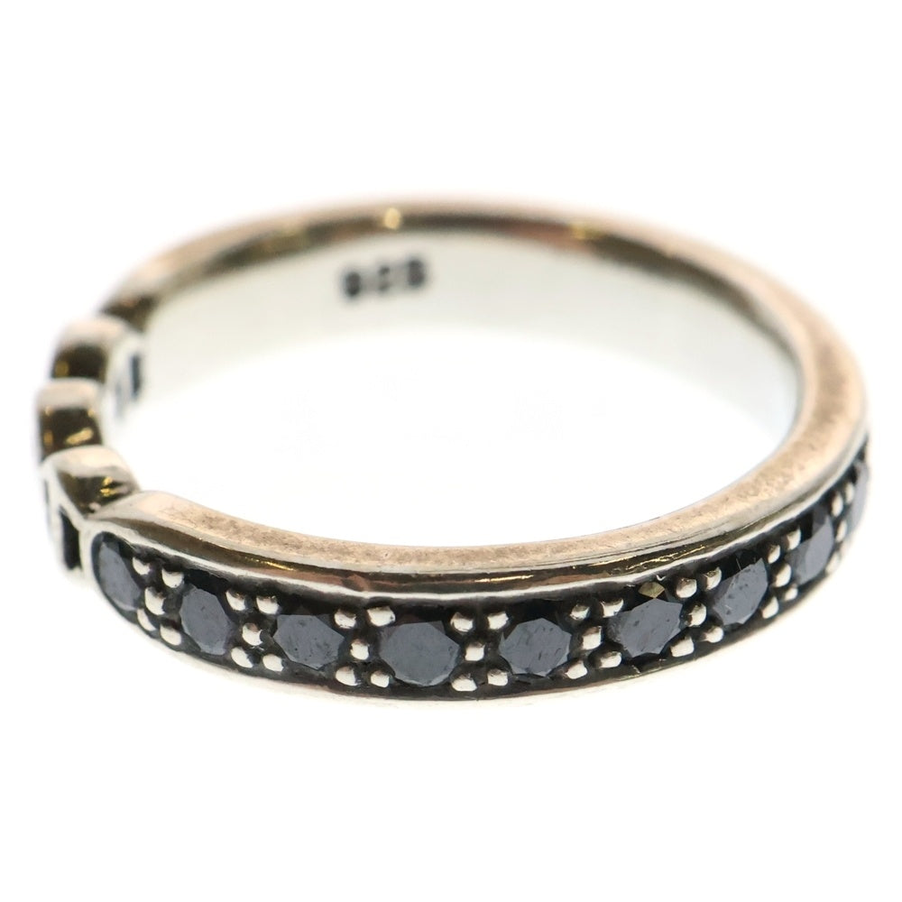 HOORSENBUHS(ホーセンブース) AMERICANA WITH DIAMONDS TRI-LINKブラックダイヤモンド リング シルバー