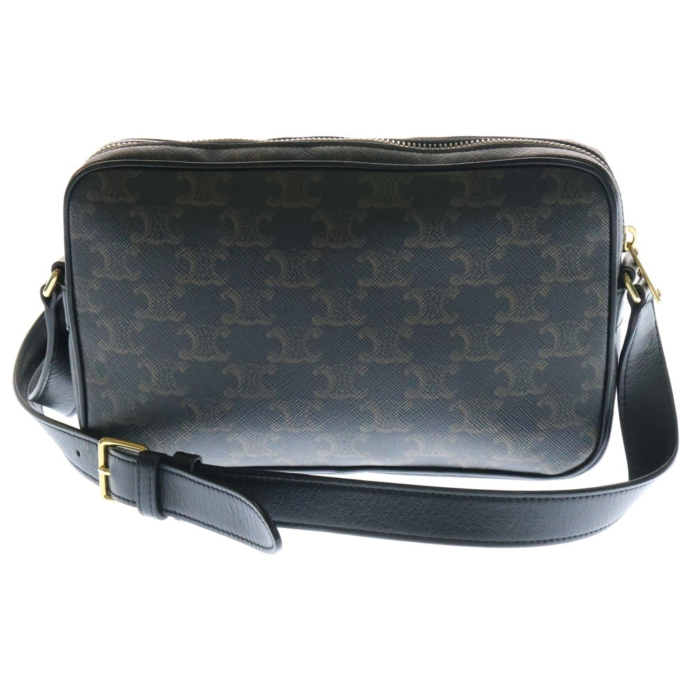 CELINE(セリーヌ) メッセンジャー トリオンフ レザーショルダーバッグ ブラウン F‐CU1233