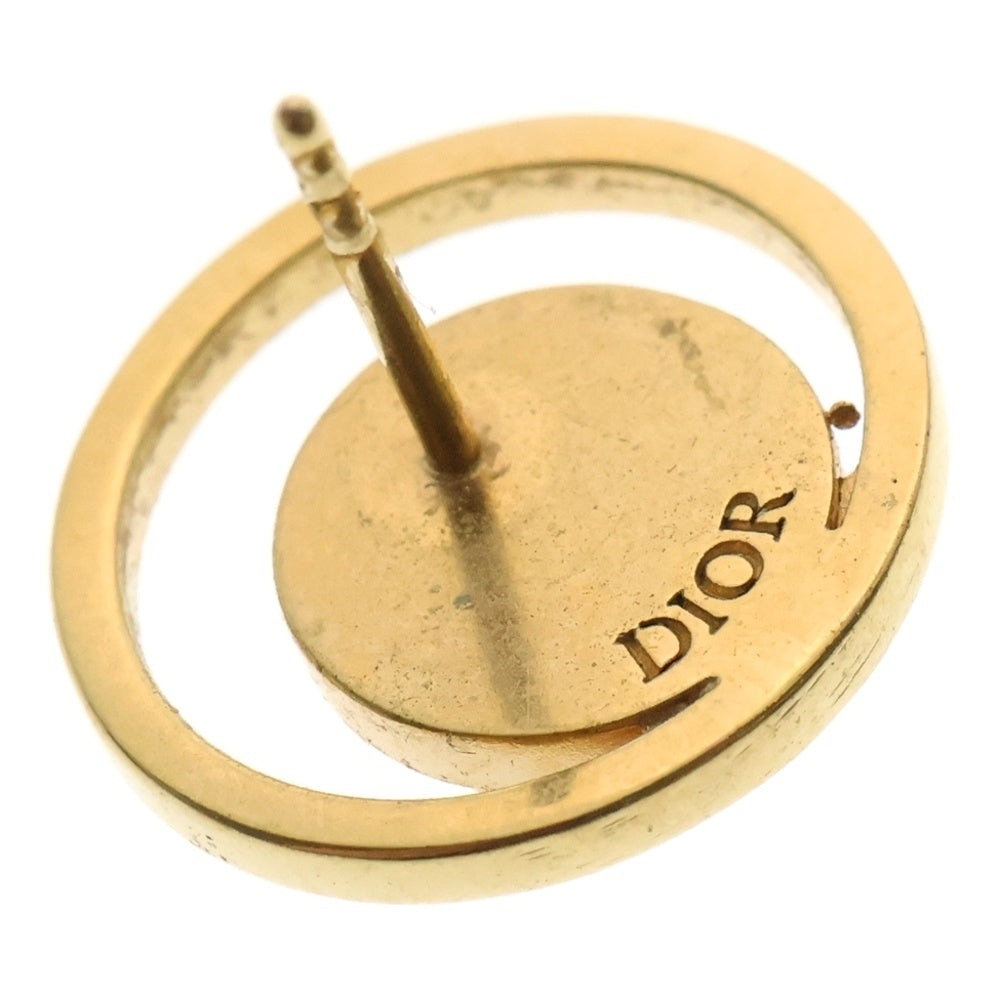 Christian Dior(クリスチャンディオール) CDロゴ スタッド パール ピアス ゴールド