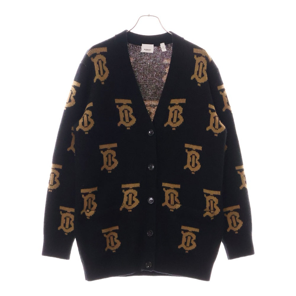 BURBERRY(バーバリー) TBモノグラム ウールカーディガン ブラック 8063209