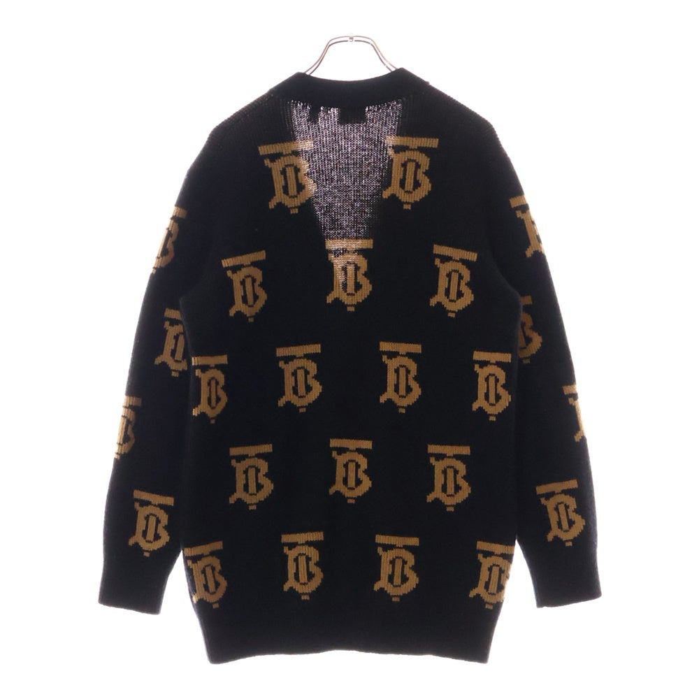 BURBERRY(バーバリー) TBモノグラム ウールカーディガン ブラック 8063209