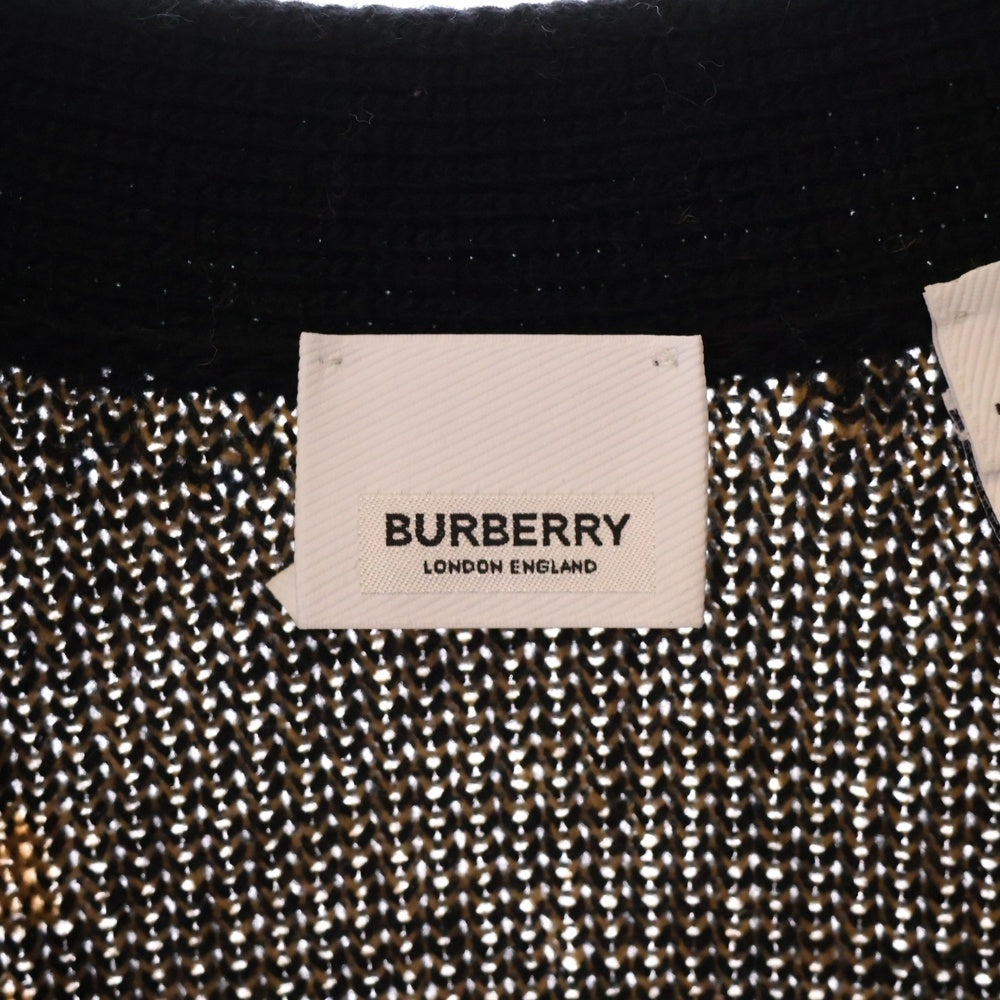 BURBERRY(バーバリー) TBモノグラム ウールカーディガン ブラック 8063209
