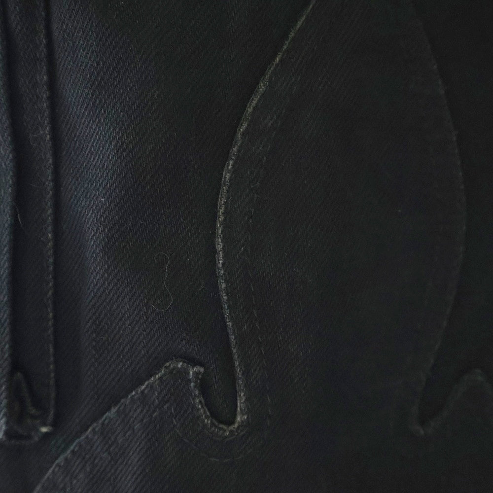 CHROME HEARTS(クロムハーツ) 旧型 FATIGUE アーチロゴボタン ファティーグカーゴロングパンツ ブラック