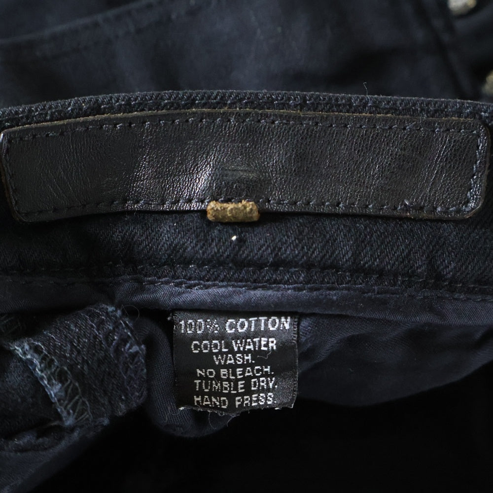 CHROME HEARTS(クロムハーツ) 旧型 FATIGUE アーチロゴボタン ファティーグカーゴロングパンツ ブラック