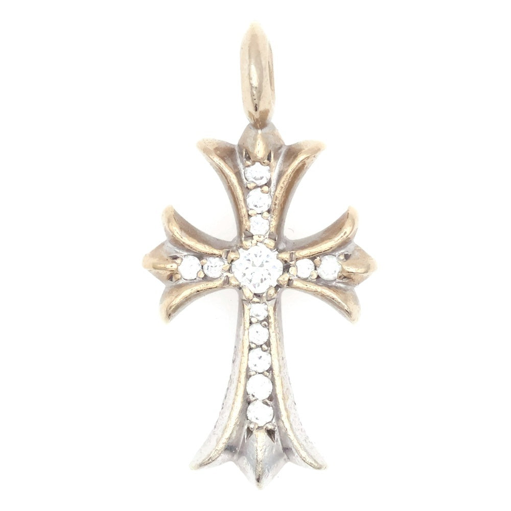 CHROME HEARTS(クロムハーツ) 18KWG TNY CRSF P/DIA タイニーファットクロス PAVEダイヤ ペンダントトップ ホワイトゴールド BCA008
