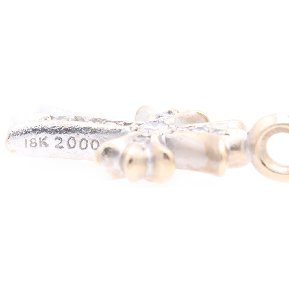 CHROME HEARTS(クロムハーツ) 18KWG TNY CRSF P/DIA タイニーファットクロス PAVEダイヤ ペンダントトップ ホワイトゴールド BCA008