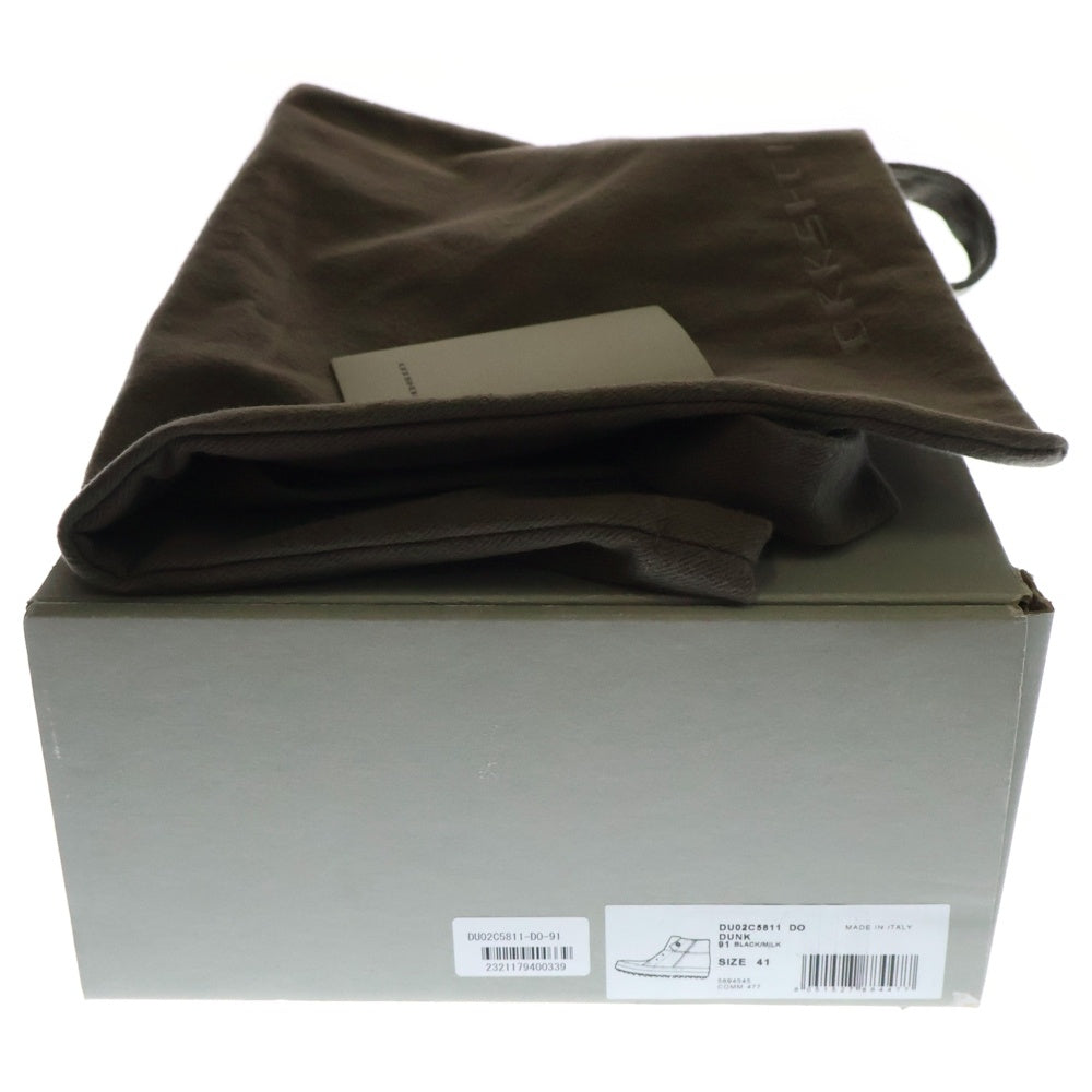 DRKSHDW(ダークシャドウ) 23AW DO DUNK Sneakers ハイカットスニーカー ブラック DU02C5811
