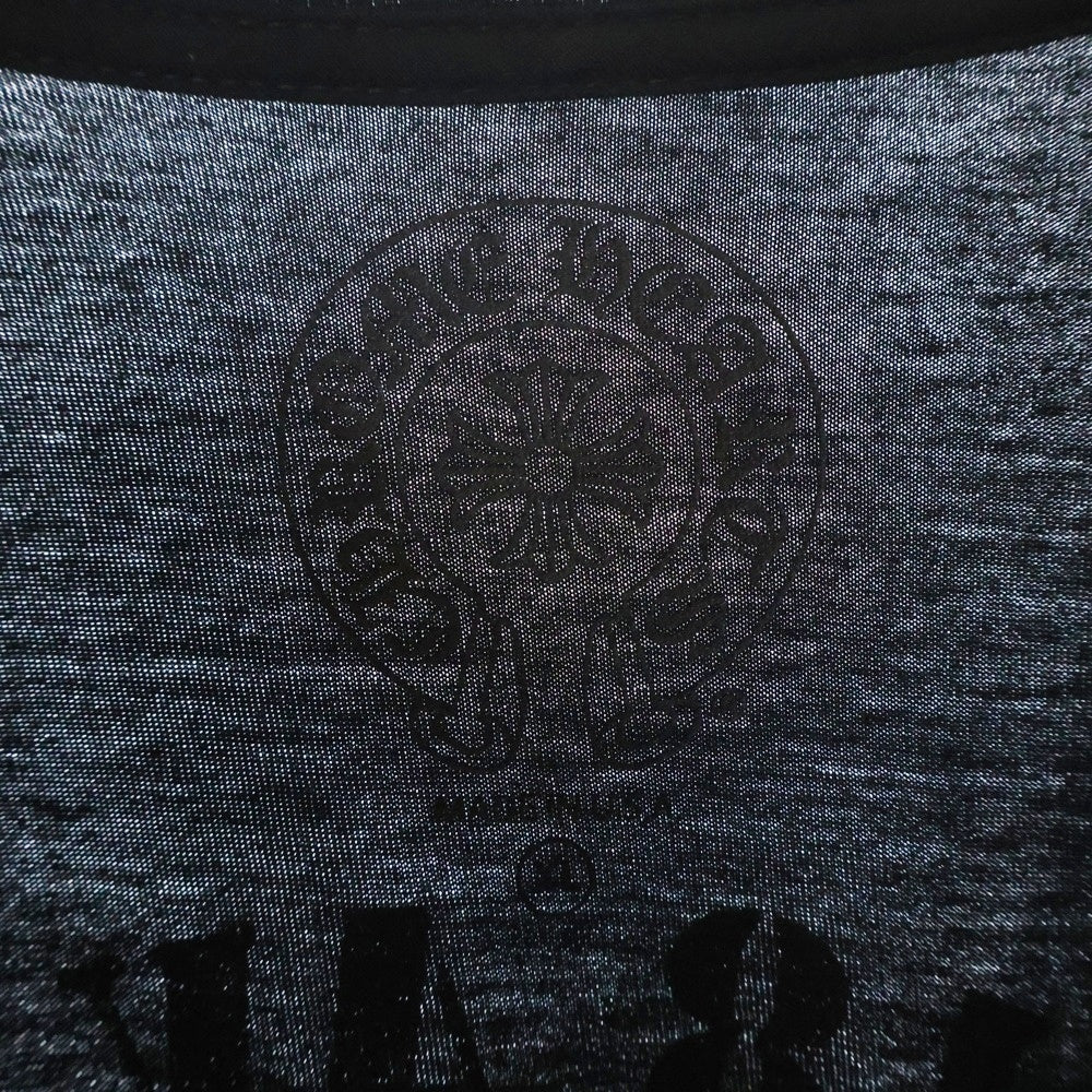 CHROME HEARTS(クロムハーツ) Paris 18 AV. Montaigne L S Tee パリ限定BSフレアプリント 長袖Tシャツ カットソー ロンT ブラック