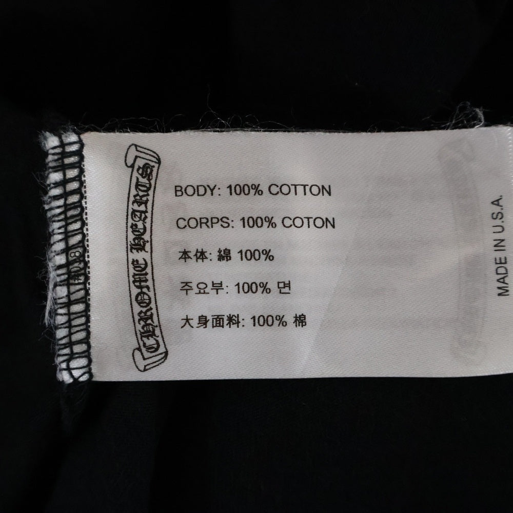 CHROME HEARTS(クロムハーツ) Paris 18 AV. Montaigne L S Tee パリ限定BSフレアプリント 長袖Tシャツ カットソー ロンT ブラック