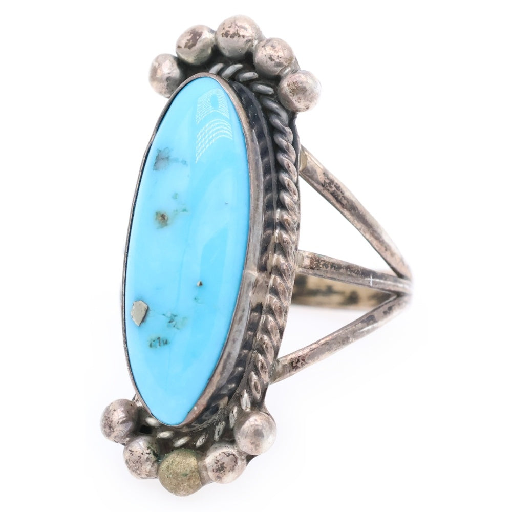 INDIAN JEWELRY(インディアンジュエリー) ナバホ族 L.YAZZI作 ターコイズリング