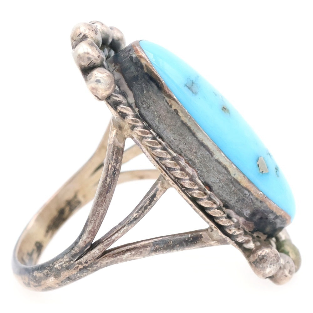 INDIAN JEWELRY(インディアンジュエリー) ナバホ族 L.YAZZI作 ターコイズリング