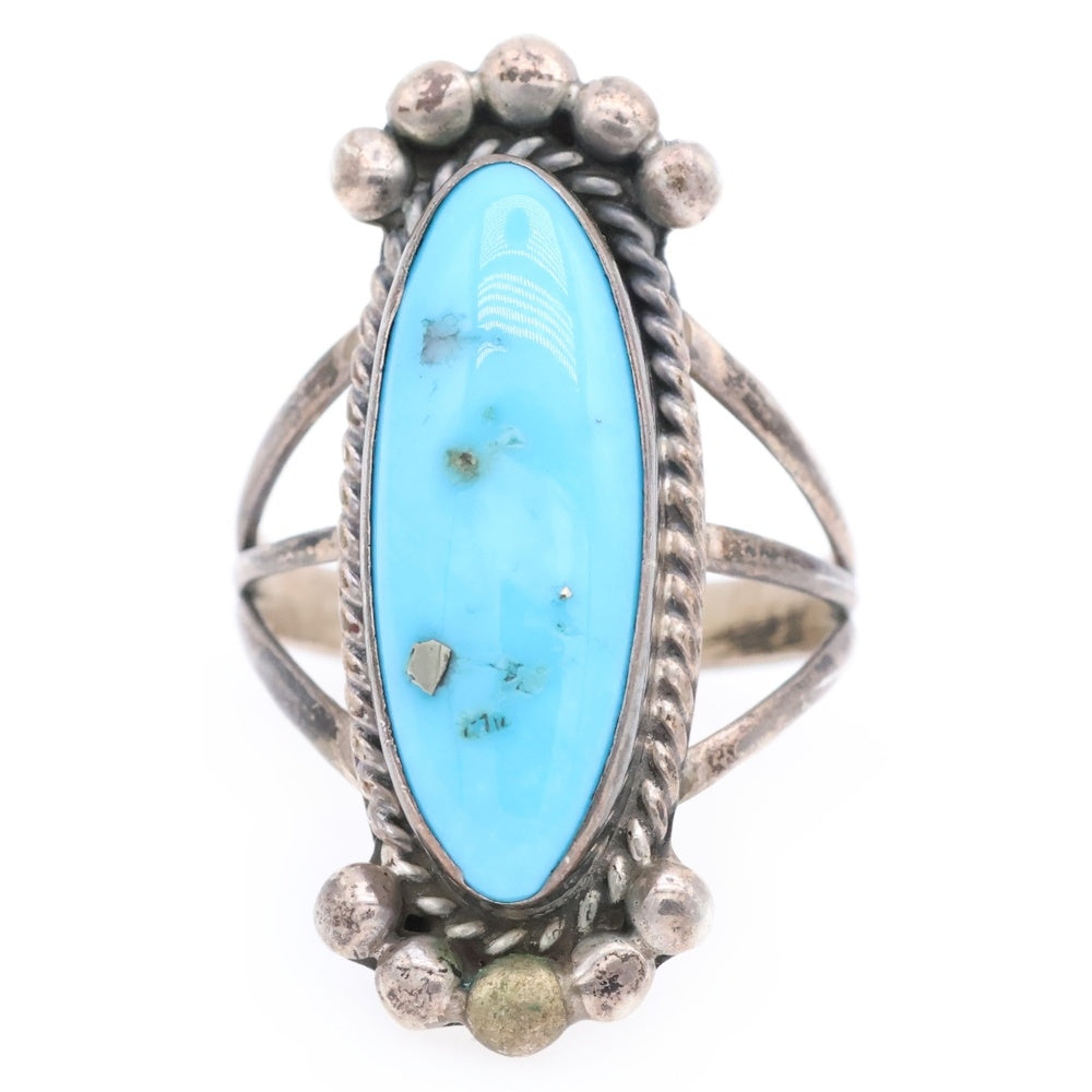 INDIAN JEWELRY(インディアンジュエリー) ナバホ族 L.YAZZI作 ターコイズリング