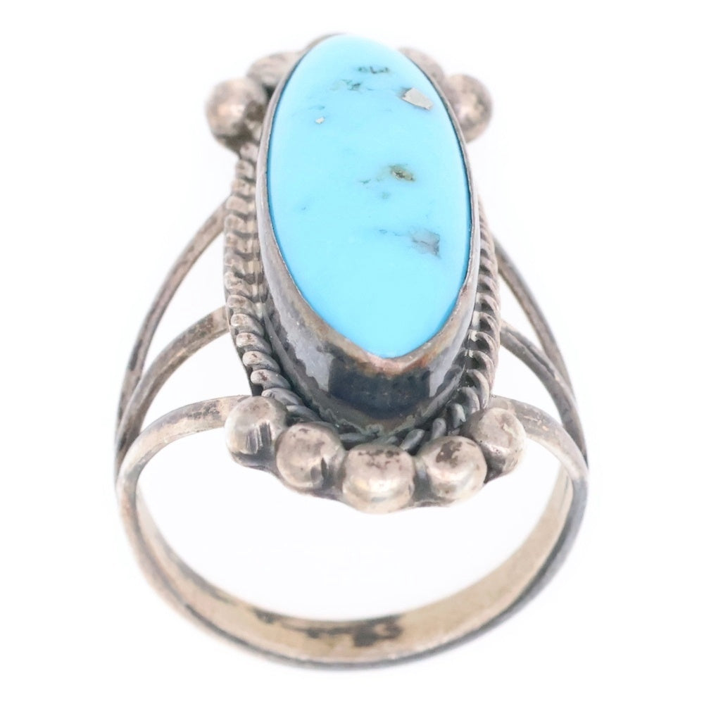 INDIAN JEWELRY(インディアンジュエリー) ナバホ族 L.YAZZI作 ターコイズリング