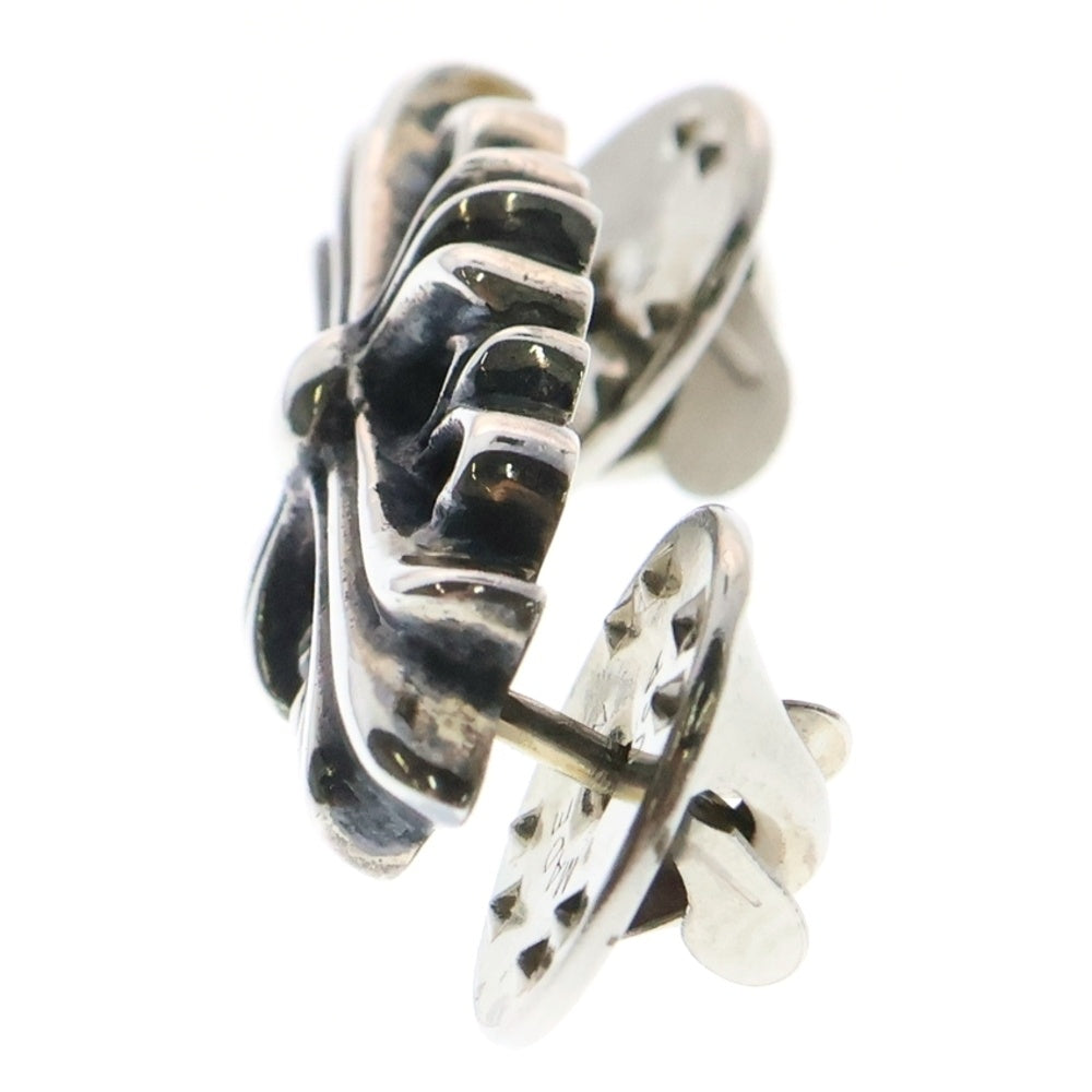 CHROME HEARTS(クロムハーツ) PIN FLORAL CROSS 4 スティックピン フローラルクロス 4 ピンバッジ シルバー