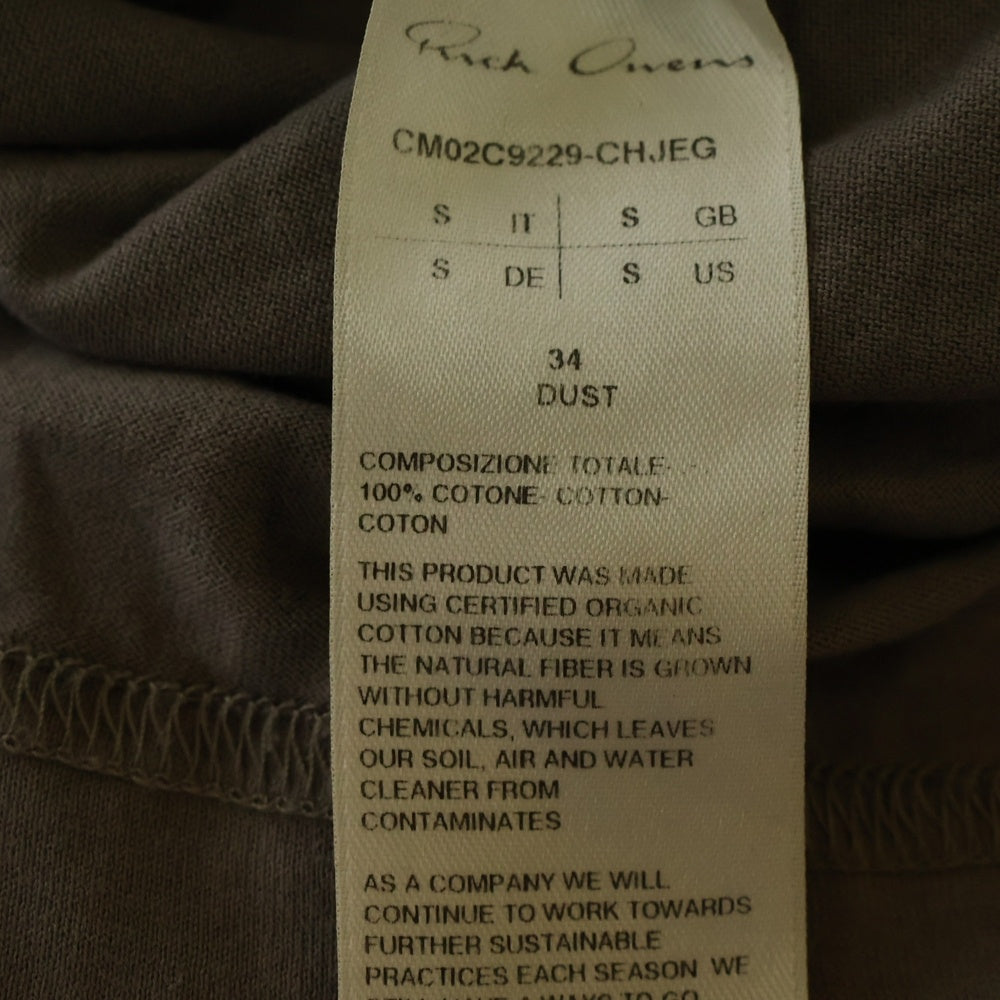 Rick Owens(リックオウエンス) 23SS ×Champion CM TOP チャンピオン 半袖Tシャツ カットソー ダスト CM02C9229-CHJEG
