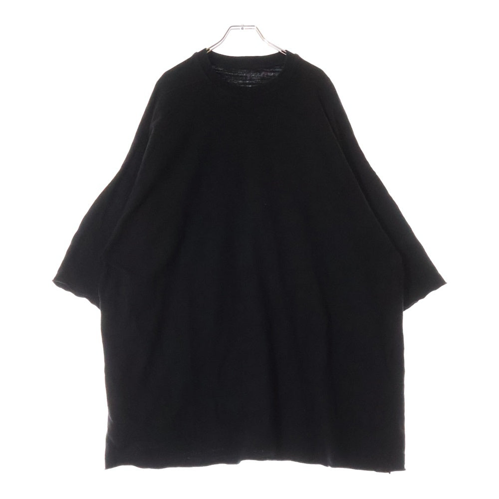 Rick Owens(リックオウエンス) 23AW オーバーサイズトミーTシャツ 半袖カットソー 半袖Tシャツ ブラック RR02C7283-BGW