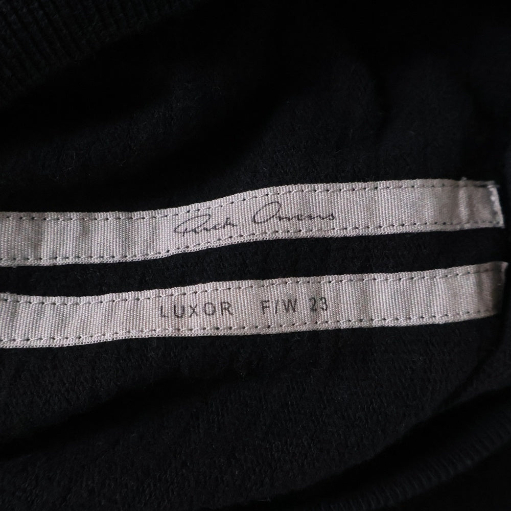 Rick Owens(リックオウエンス) 23AW オーバーサイズトミーTシャツ 半袖カットソー 半袖Tシャツ ブラック RR02C7283-BGW