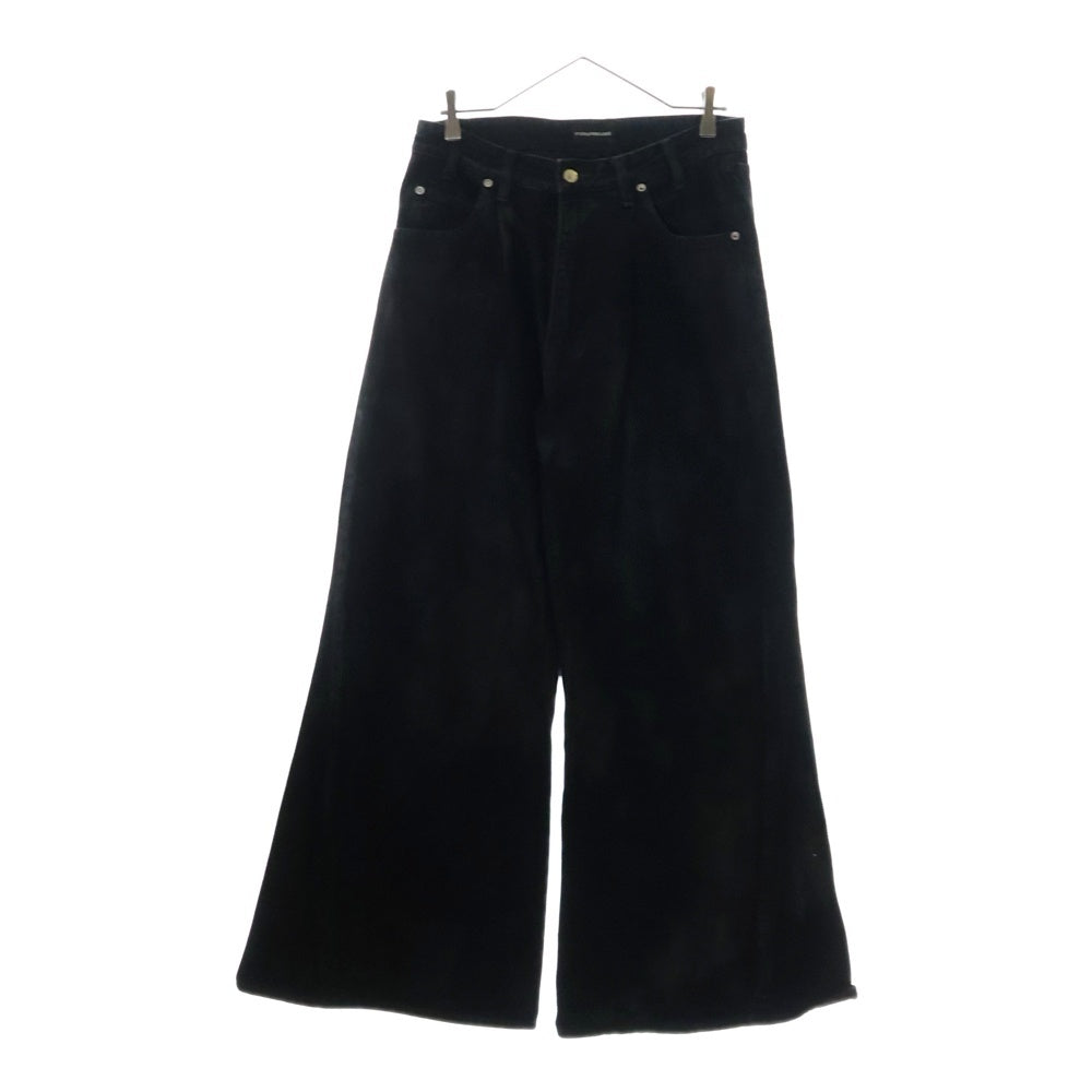 FORSOMEONE(フォーサムワン) LOOSE FLARE PT DENIM COATING ルーズ フレア コーティング デニムパンツ 78001026 ブラック