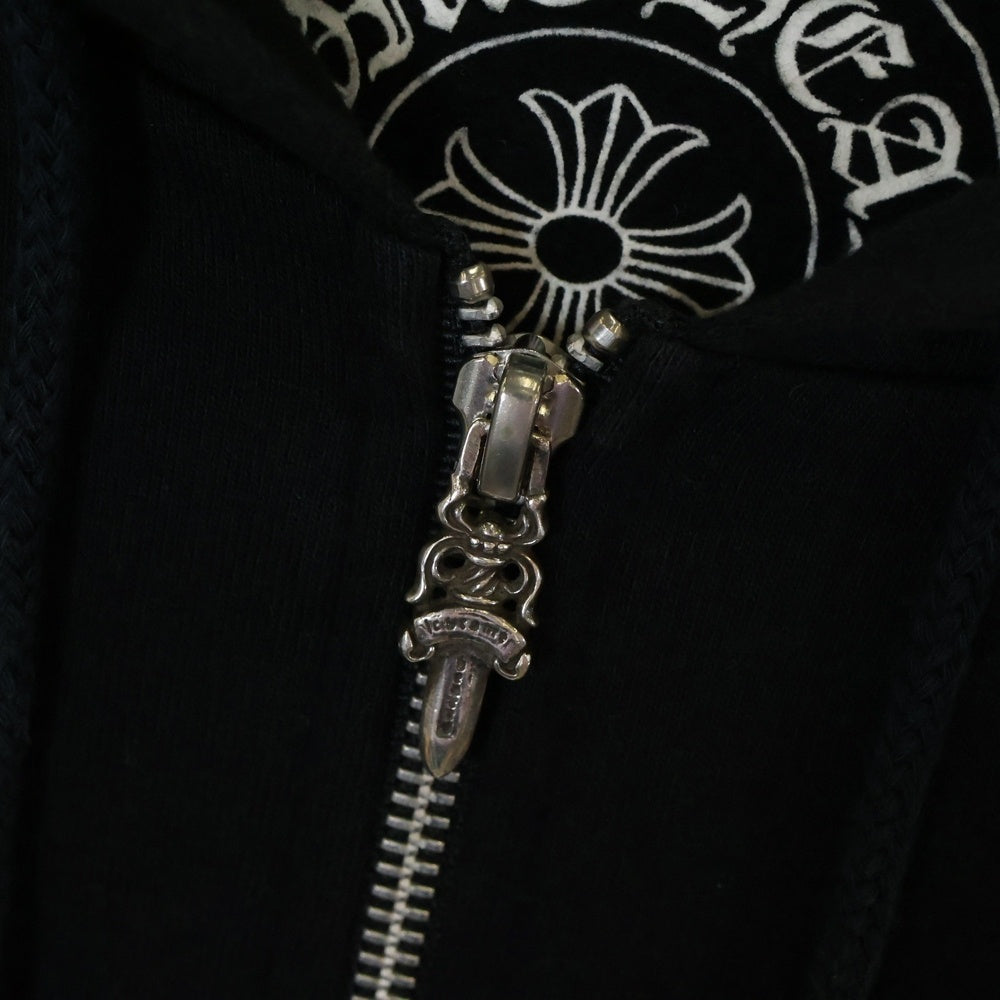 CHROME HEARTS(クロムハーツ) OLD CH PLUS HD ZIP オールドモデル CHプラスロゴ ジップアップパーカー ブラック