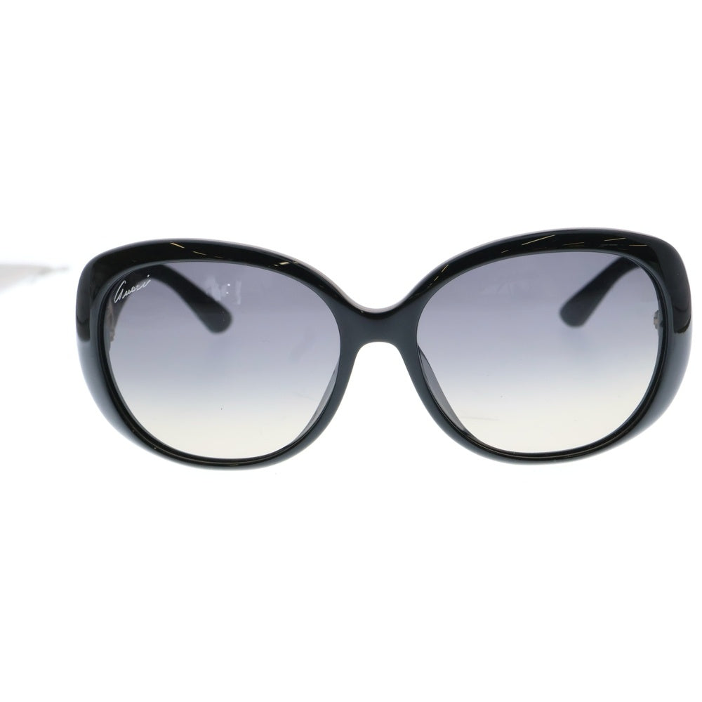 GUCCI(グッチ) テンプルGGロゴ ラウンド サングラス ブラック LWDDX