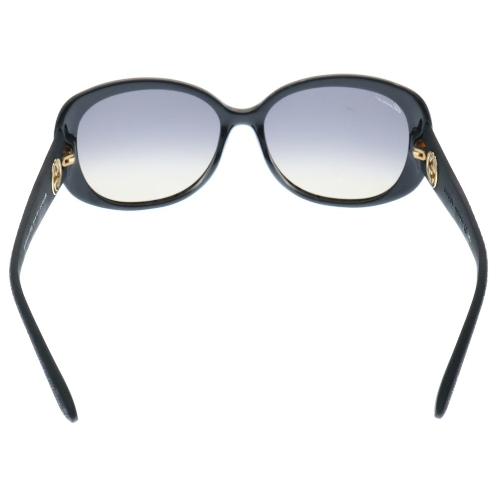 GUCCI(グッチ) テンプルGGロゴ ラウンド サングラス ブラック LWDDX