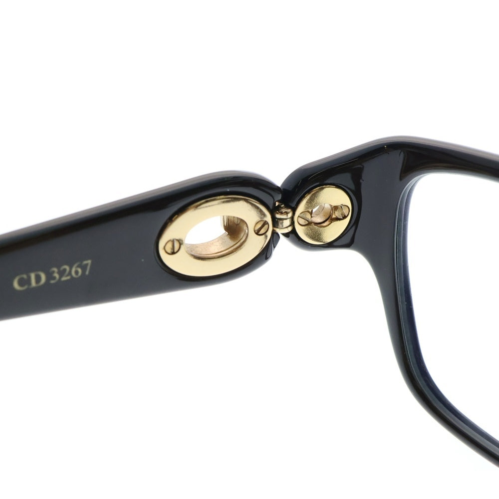 Christian Dior(クリスチャンディオール) テンプルロゴ ウェリントン サングラス ブラック CD3267