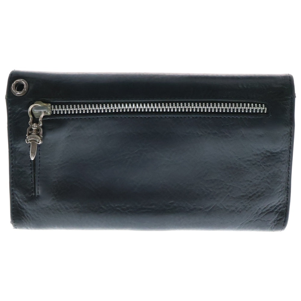 CHROME HEARTS(クロムハーツ) WAVE ウェーブ レザーウォレット 財布 ブラック BCA374