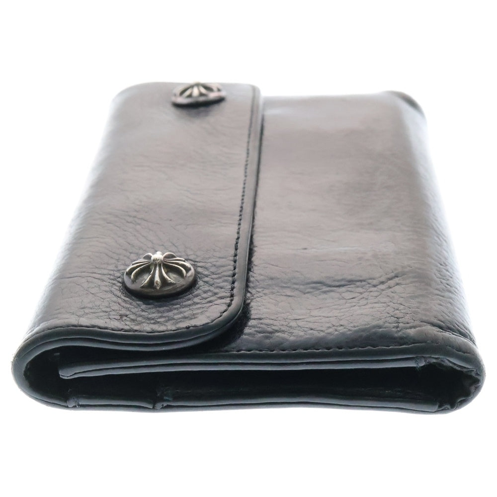 CHROME HEARTS(クロムハーツ) WAVE ウェーブ レザーウォレット 財布 ブラック BCA374