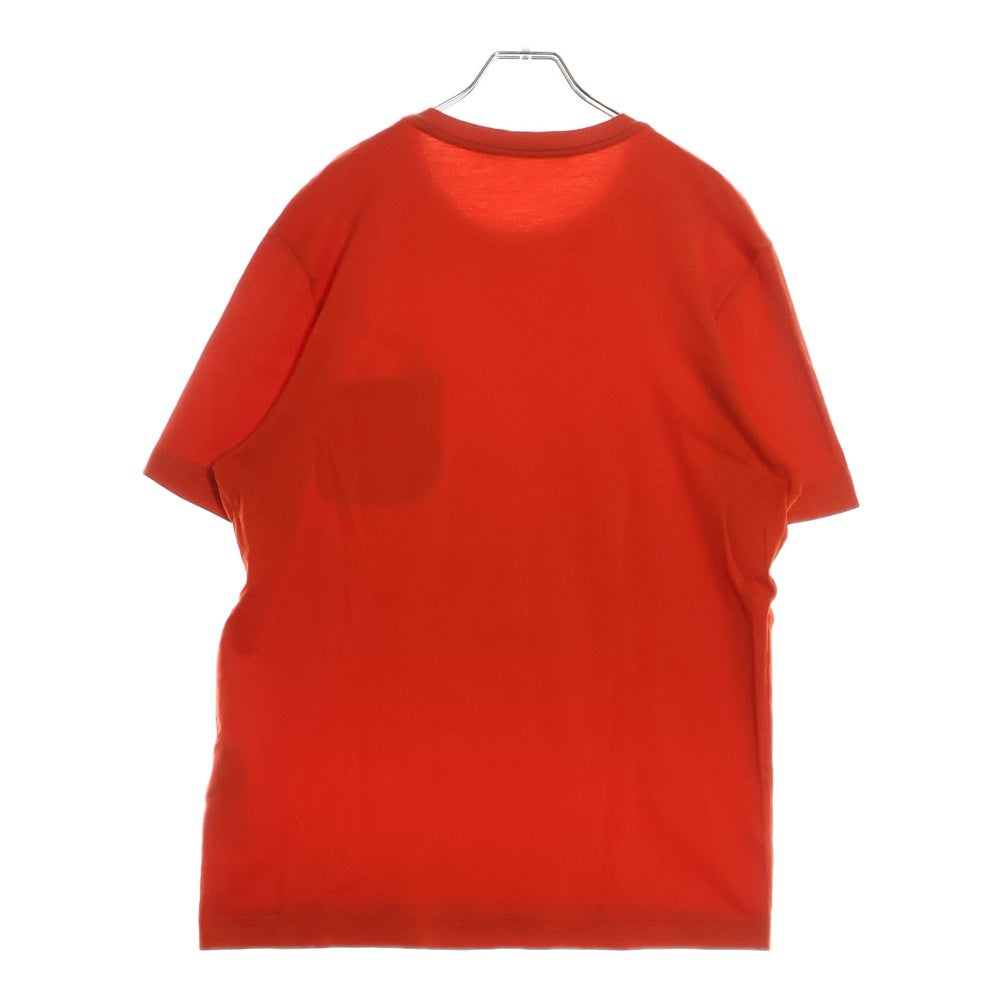 LOUIS VUITTON(ルイヴィトン) LVプリント チェストポケット 半袖Tシャツ オレンジ
