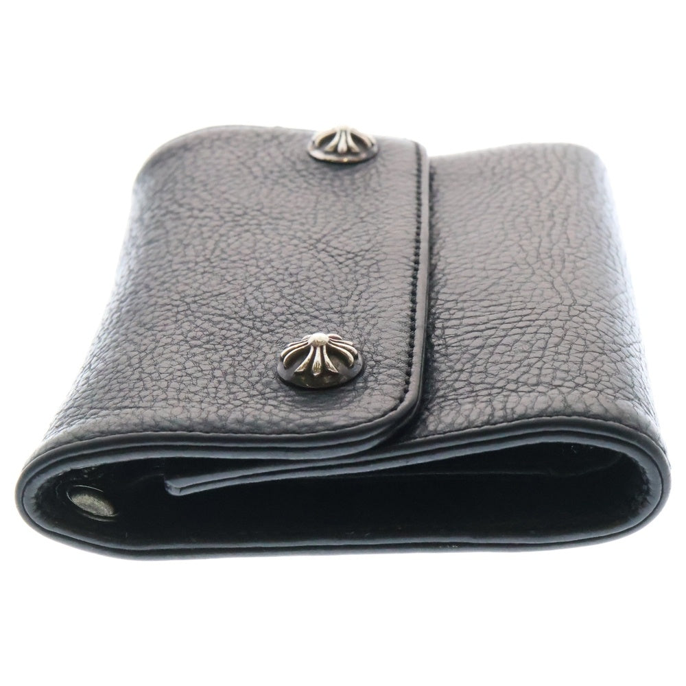 CHROME HEARTS(クロムハーツ) WAVE MINI ウェーブミニ レザーウォレット 財布 ブラック BCA373