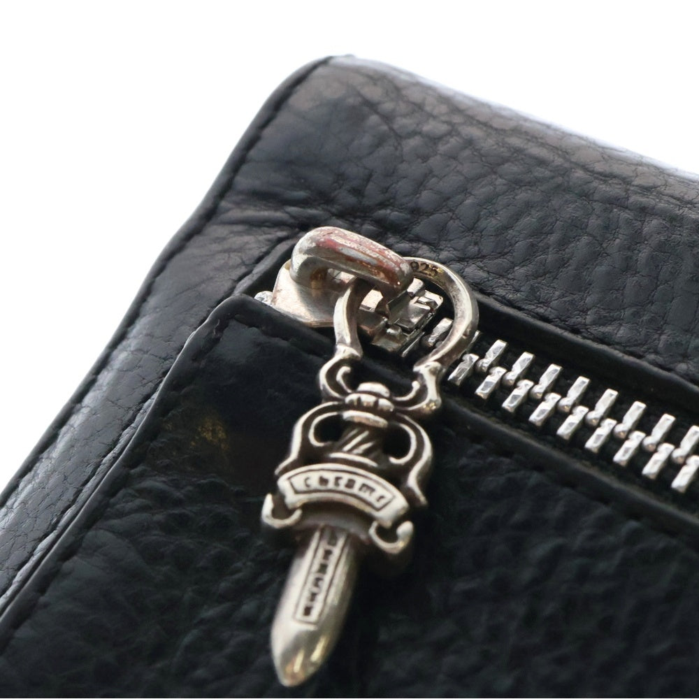CHROME HEARTS(クロムハーツ) WAVE MINI ウェーブミニ レザーウォレット 財布 ブラック BCA373