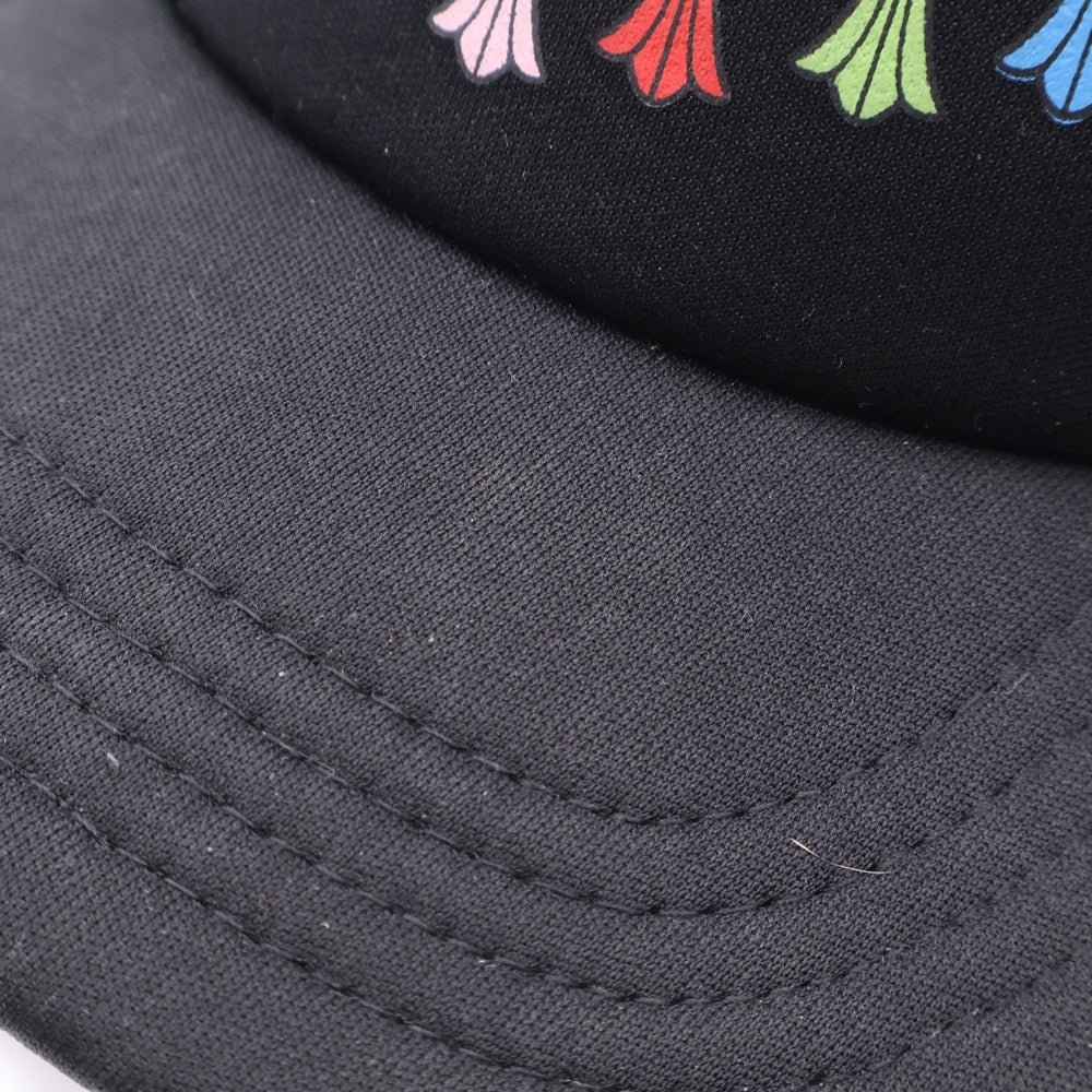 CHROME HEARTS(クロムハーツ) MULTI COLOR SEMETERY CROSS TRUCKER CAP マルチセメタリークロスプリントトラッカーキャップ ブラック