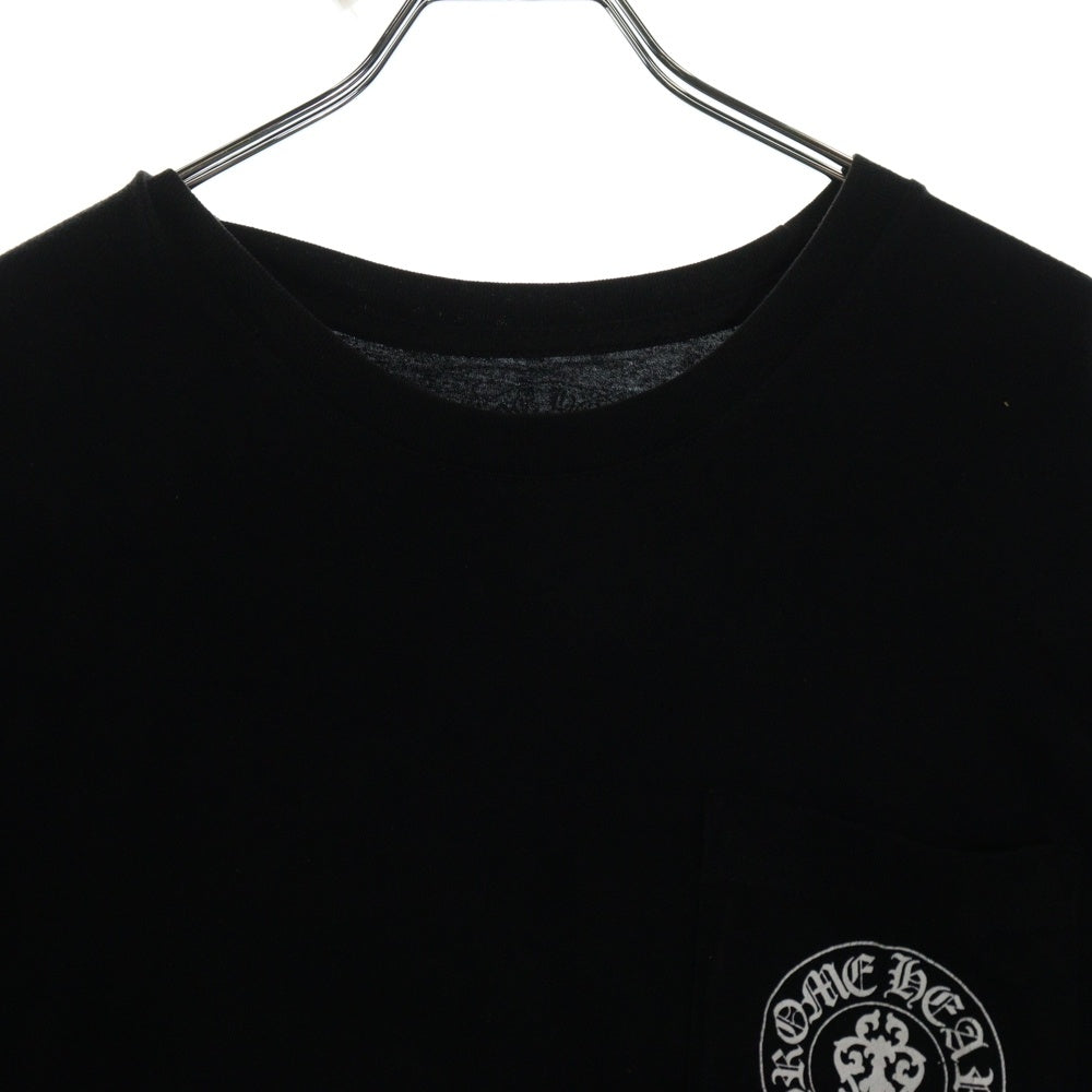 CHROME HEARTS(クロムハーツ) 3セメタリークロス アメリカンフラッグ 半袖Tシャツ カットソー ブラック