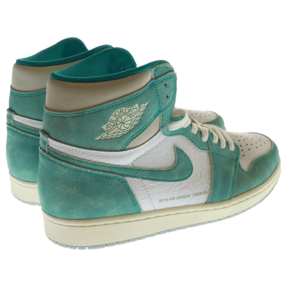 NIKE(ナイキ) AIR JORDAN 1 RETRO HIGH OG TURBO GREEN エアジョーダン1 ターボグリーン ハイカットスニーカー ライトブルー/ホワイト US10.5/28.5cm 555088-311