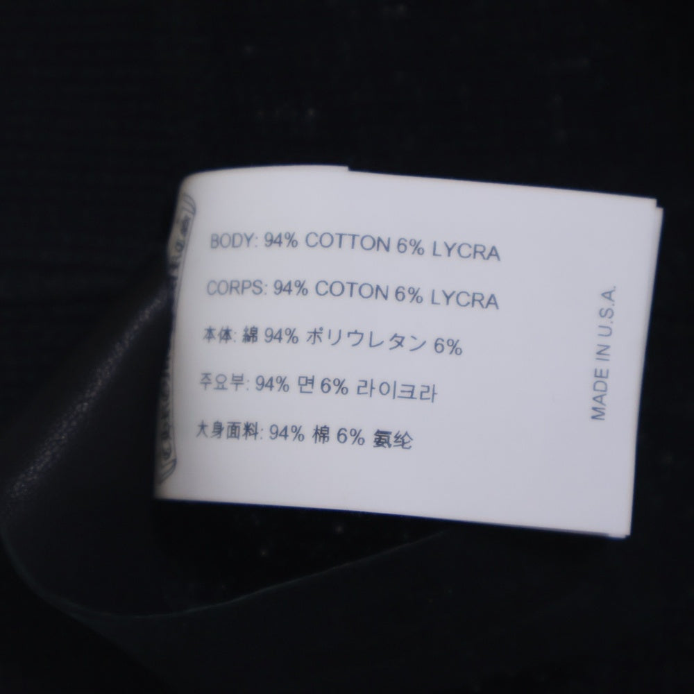 CHROME HEARTS(クロムハーツ) Y NOT CH刺繍サーマルロングパンツ ブラック