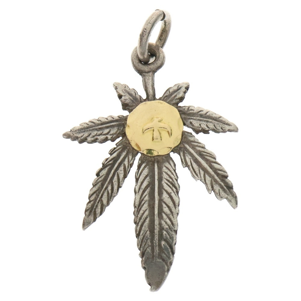 goro's(ゴローズ) K18付きグラス大 ペンダントトップ シルバー/ゴールド