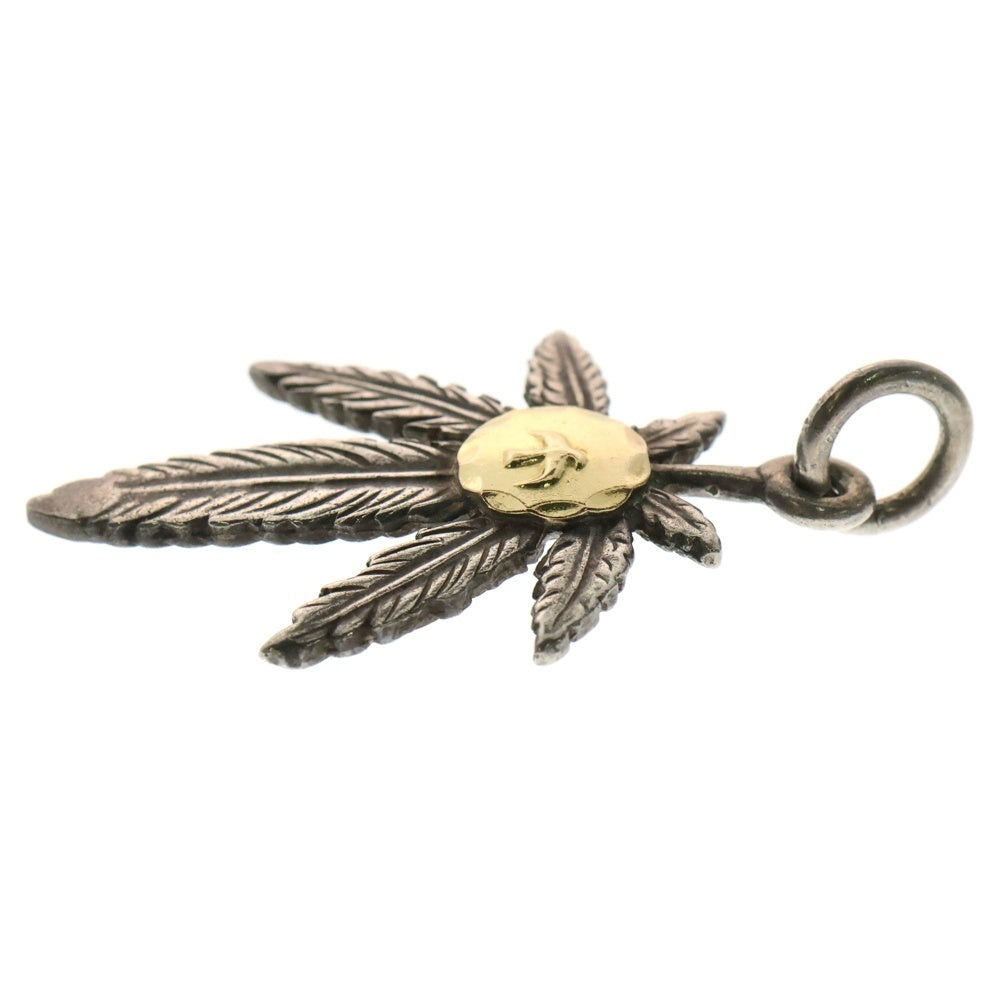 goro's(ゴローズ) K18付きグラス大 ペンダントトップ シルバー/ゴールド