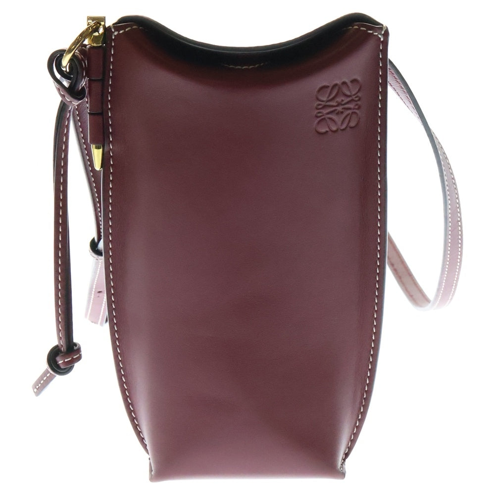 LOEWE(ロエベ) GATE POCKET ゲートポケット ショルダーバッグ レッド