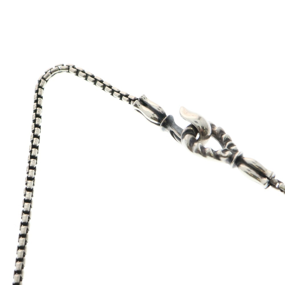 LONE ONES(ロンワンズ) MF Hook M 2.2mm BOX Chain メイティングフライト フックM 2.2mmボックスチェーンネックレス シルバー