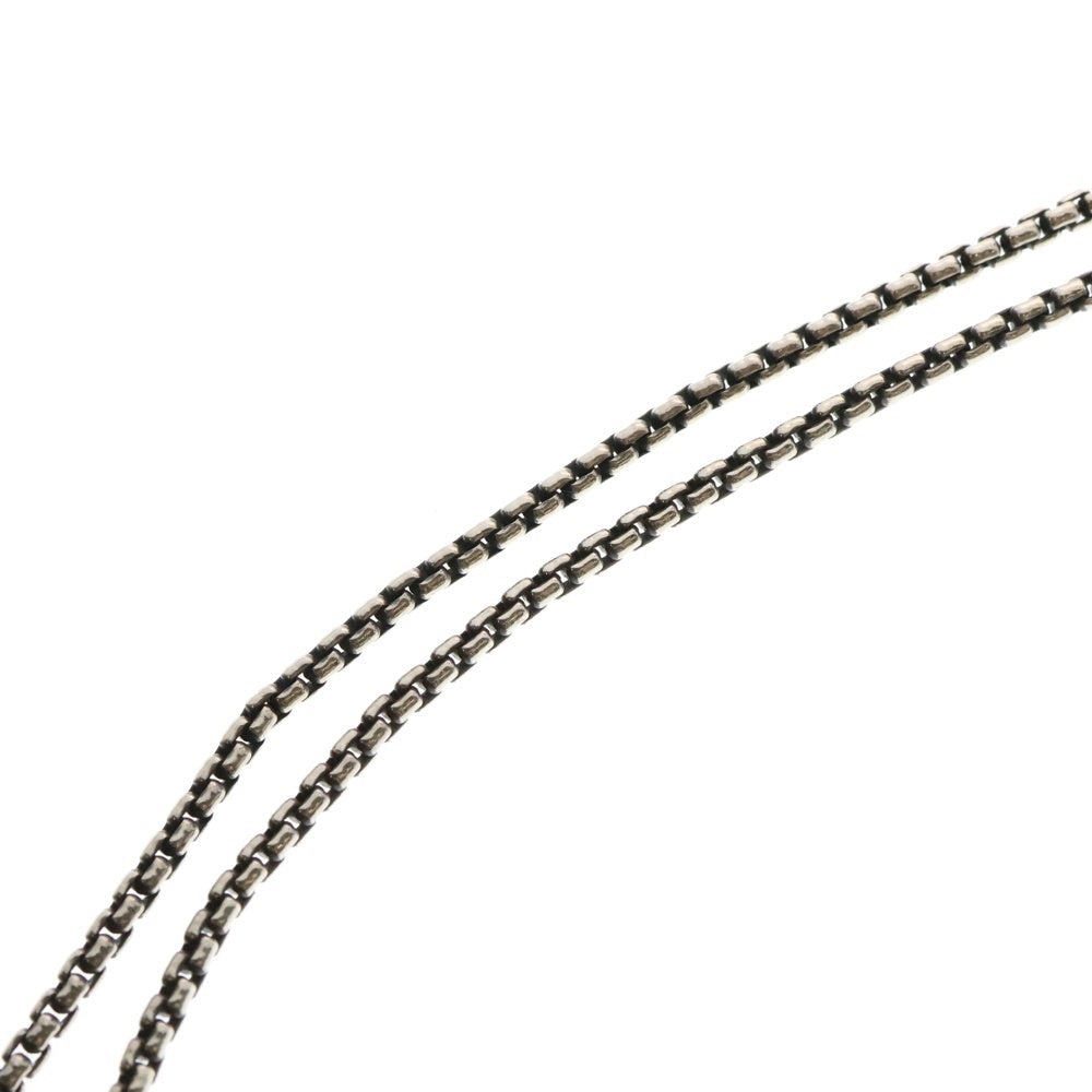LONE ONES(ロンワンズ) MF Hook M 2.2mm BOX Chain メイティングフライト フックM 2.2mmボックスチェーンネックレス シルバー
