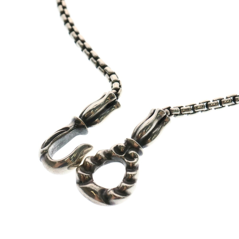LONE ONES(ロンワンズ) MF Hook M 2.2mm BOX Chain メイティングフライト フックM 2.2mmボックスチェーンネックレス シルバー
